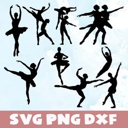 ballet dancers svg,png,dxf,ballet dancers svg bundle,png,dxf,vinyl cut file, png, ai printable design files