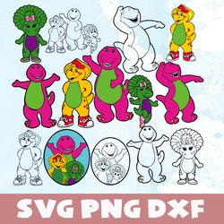 barney tv show svg,png,dxf,barney tv show svg bundle,png,dxf,vinyl cut file, png, ai printable design files