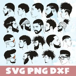 beard man svg,png,dxf,beard man logo svg bundle,png,dxf,vinyl cut file, png, ai printable design files