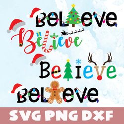 believe christmas svg,png,dxf,believe christmas logo svg bundle,png,dxf,vinyl cut file, png, ai printable design files
