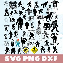 bigfoot svg,png,dxf,bigfoot svg bundle,png,dxf,vinyl cut file, png, ai printable design files