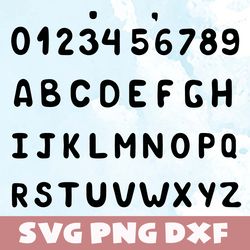 black number svg,png,dxf,black number font svg,png,dxf,vinyl cut file, png, ai printable design file