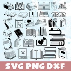 books svg,png,dxf,books halloween bundle svg,png,dxf,vinyl cut file, png, ai printable design files