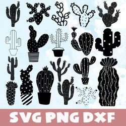 cactus svg,png,dxf,cactus bundle svg,png,dxf,vinyl cut file, png, ai printable design file