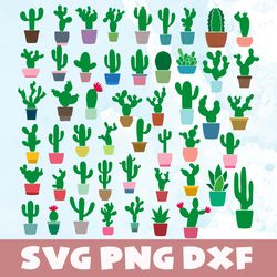 cactus svg,png,dxf,cactus bundle svg,png,dxf,vinyl cut file, png, ai printable design files