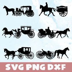 carriage silhouette svg,png,dxf,carriage silhouette bundle svg,png,dxf,vinyl cut files, png