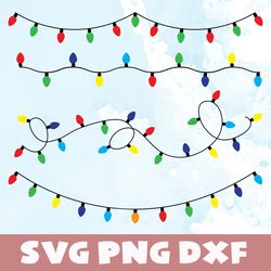 christmas light svg,png,dxf,christmas light bundle svg,png,dxf,vinyl cut file, png