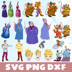 cinderella disney svg,png,dxf, cinderella disney bundle svg,png,dxf, vinyl cut file, png