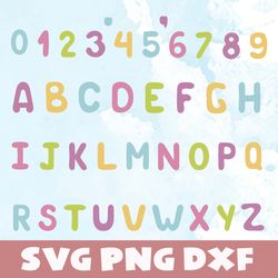 color number svg,png,dxf, color number bundle svg, png, dxf, vinyl cut file, png