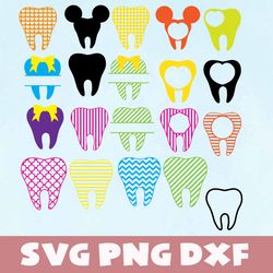 tooth svg,png,dxf, tooth bundle svg,png,dxf,vinyl cut file, png, cricut