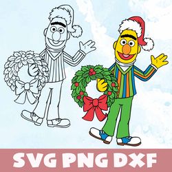 bert christmas svg,png,dxf, bert christmas bundle svg,png,dxf,vinyl cut file,png, cricut