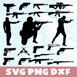 guns svg,png,dxf, guns bundle svg,png,dxf,vinyl cut file,png, cricut