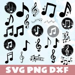music notes svg,png,dxf , music notes bundle svg,png,dxf,vinyl cut file,png, cricut