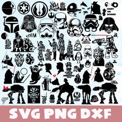 star war disney svg,png,dxf, star war disney bundle4 svg, png,dxf,vinyl cut file,png, cricut