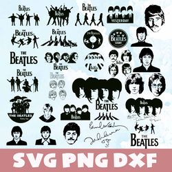 the beatles silhouette svg,png,dxf, the beatles silhouette bundle svg,png,dxf,vinyl cut file,png, cricut