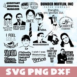 the office pack svg,png,dxf,the office pack bundle svg,png,dxf,vinyl cut file,png, cricut