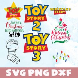 toy story christmas svg,png,dxf, toy story christmas bundle svg,png,dxf,vinyl cut file,png, cricut
