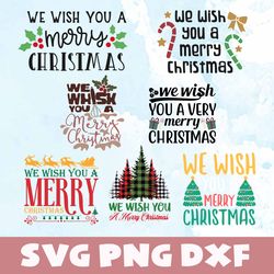 we wish you a merry christmas svg,png,dxf,vinyl cut file,png, cricut