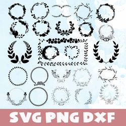 wreath svg,png,dxf, wreath bundle svg,png,dxf,vinyl cut file,png, cricut