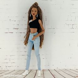 light blue skinny jeans for barbie regular