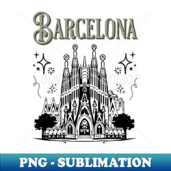 barcelona retro art - sublimation-ready png file