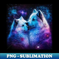 samoyed pair - professional sublimation digital download