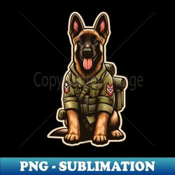 Belgian Malinois Soldier - Premium Sublimation Digital Download