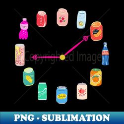 soda can clock - premium png sublimation file