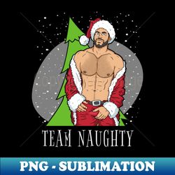 naughty inappropriate adult christmas team naughty sexy santa - special edition sublimation png file