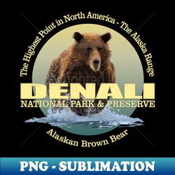 denali national park (bear) - sublimation-ready png file