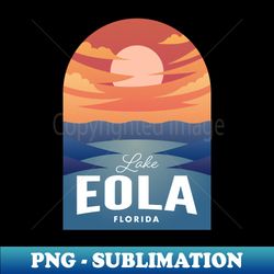 lake eola fl retro sunset - special edition sublimation png file