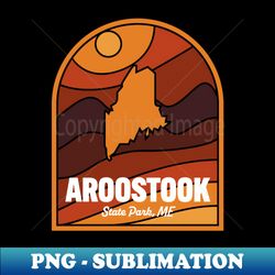 aroostook state park maine - modern sublimation png file