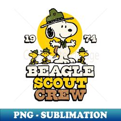 peanuts - snoopy woodstock beagle scout crew 1974