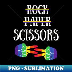 rock paper scissors lesbian rainbow love lgbt lgbtq pride - exclusive sublimation digital file