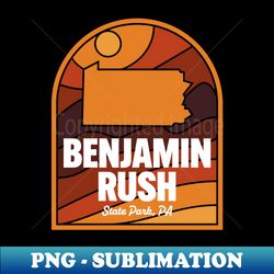 benjamin rush state park pennsylvania - png transparent digital download file for sublimation