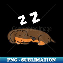 Dachshund Dog Sleeping Dachshund Pajama Tired Dachdhund - Decorative Sublimation Png File