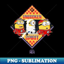 minions despicable me 4 unbroken spirit - modern sublimation png file