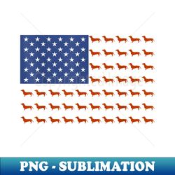 Dachshund Us Flag, Dachshund Wiener Dog, Funny Dachshund - Elegant Sublimation Png Download