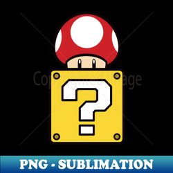 super mario mystery box mushroom left chest - creative sublimation png download