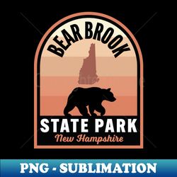 bear brook state park nh bear - sublimation-ready png file