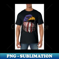 patriotic eagle 4th of july usa american flag - decorative sublimation png file