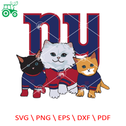 new york giants cat svg, sport svg, new york giants, giants svg, giants nfl, giants