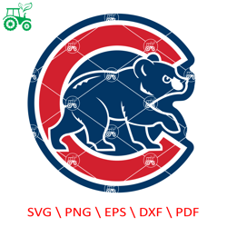 chicago cubs svg, sports logo svg, mlb svg, baseball svg file, baseball logo