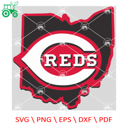 cincinnati reds svg, sports logo svg, mlb svg, baseball svg file, baseball logo, mlb fabric, mlb baseball, mlb