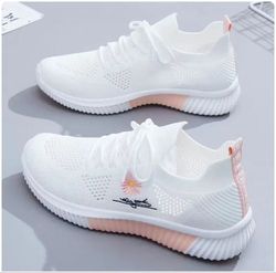 new spring and summer women's fly-knit sneakers fashionable all-match running shoes