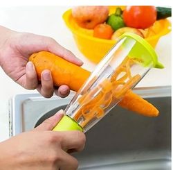 1pc multifunctional storage box peeling knife fruits vegetable peeler with container stainless steel blade kitchen tool