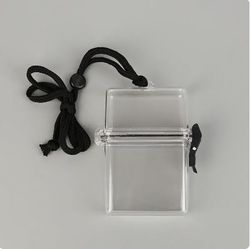 ortable small card sealed storage can money key waterproof tank transparent collect classification box school stationery