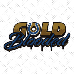 gold blooded indianapolis colts svg