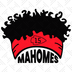 mahomes headband kansas city chiefs svg