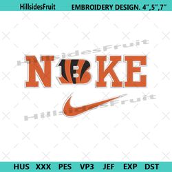 nike cincinnati bengals swoosh embroidery design download